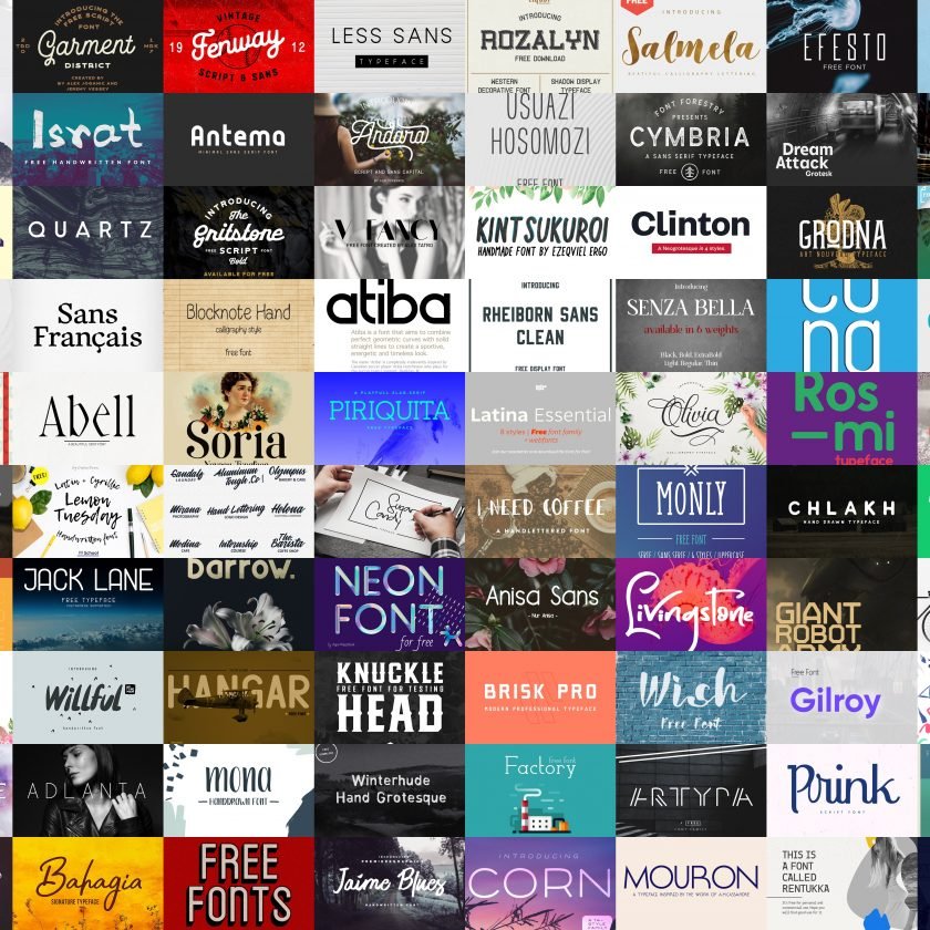 100 Greatest Free Fonts for 2018 - Tuts and Reviews - tutsandreviews.online